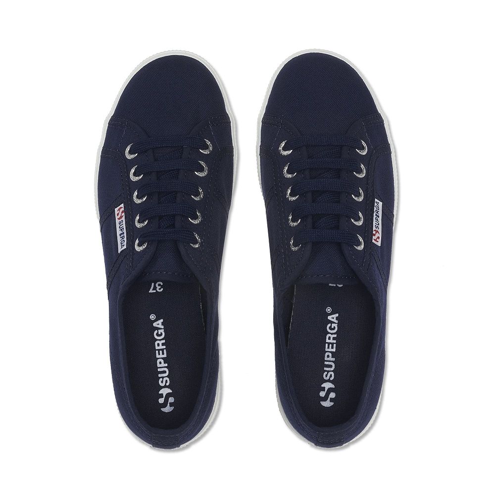 Superga 2950 Cotu Blue Low Top Sneakers - Men's Sneakers USA | US5434830